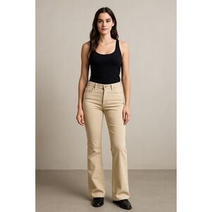 Levi's 515 Womens Boot Cut Low Rise Stretch Jeans Khaki Tan Size 8M